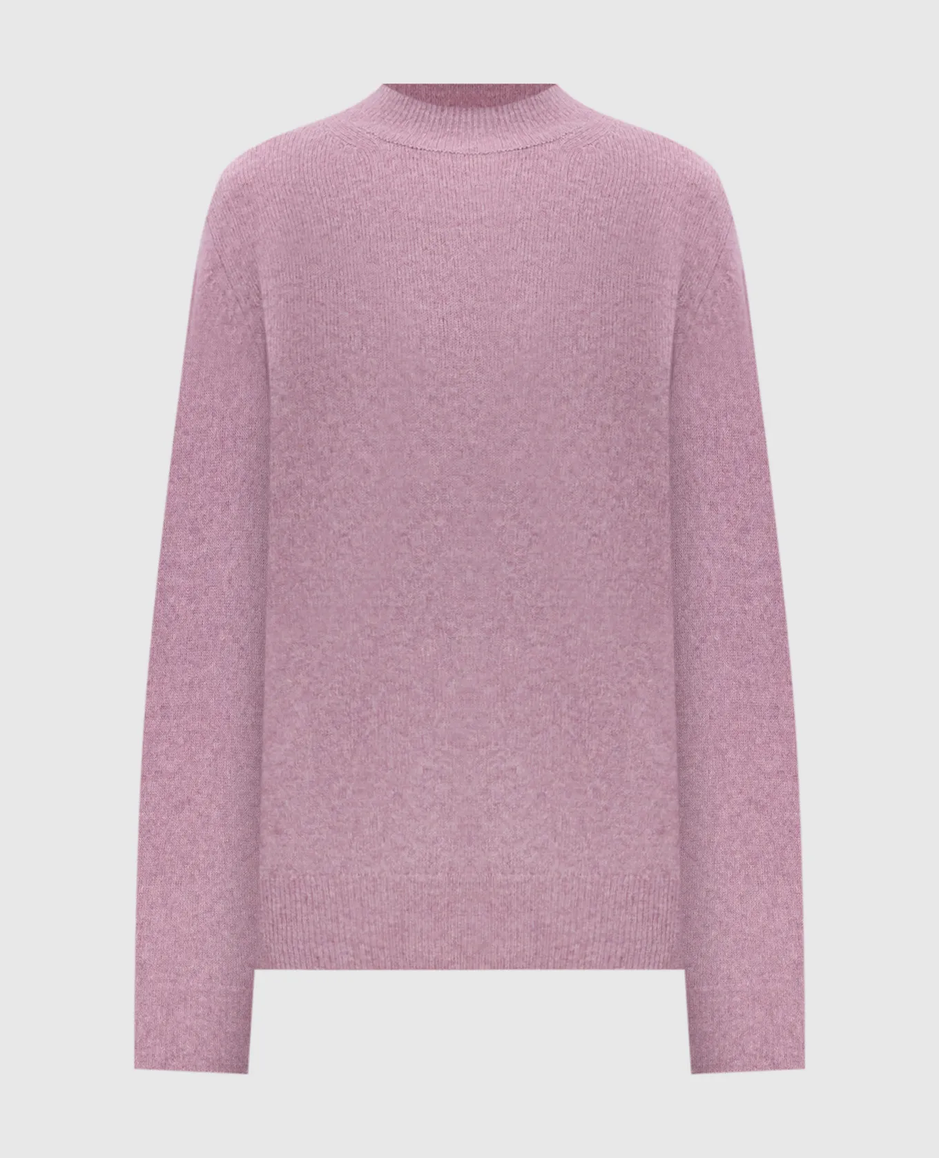 Agnona Maglia bordeaux in cashmere e seta con logo metallico K2081280F080L